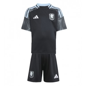 Aston Villa Jalkapallovaatteet Lasten Vieraspeliasu 2025-26 Lyhythihainen (+ Lyhyet housut)